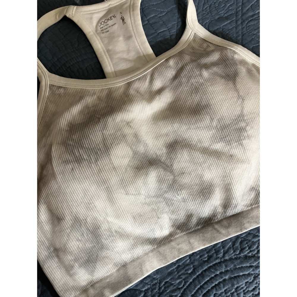Jockey Sports Bra‎ White Tie Dye Size Large - Picture 3 of 8